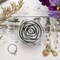 Rose Shape Vintage Jewelry Box - Small Trinket Storage Holder Case Keepsake Organizer Box for Rings Earrings Necklace Treasure, Gift for Girls Women, Small